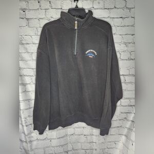 Tommy Bahama Men's Dark Brown Relax Quarter-Zip Pullover Size‎ Large